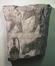Fragment of a relief from the cult temple of Sahure
