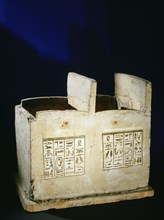 One of a pair of wooden boxes which held the 401 shabti figures provided to work for Princess Maatkare in the afterlife