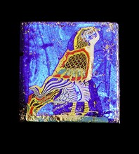 Glass fragment with a Horus Falcon head