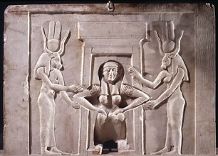 A relief from the temple of Hathor at Dendera