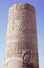 Temple reliefs and inscriptions at Kom Ombo