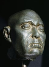 Finely carved head of an elderly man
