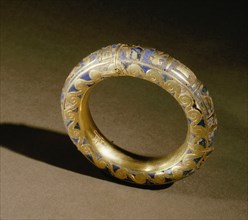 Gold bracelet from the tomb of Psusennes I, one of 22 bracelets found on the kings arms