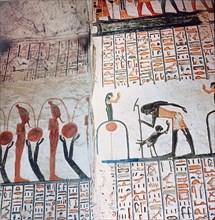 In the New Kingdom the walls of royal tombs were decorated with a proliferation of hieroglyphic texts and images describing in detail, and thereby ensuring, the safe passage of the sun on its journey ...