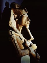 Bust from a colossal statue of Akhenaten, one of a series depicting the king in various guises erected at the new solar temple of Aten constructed by the king at Karnak early in his reign