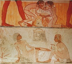 Painting from the tomb of Scribe Menna