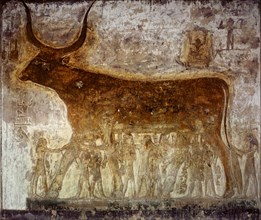 A relief in the tomb of Seti I in the Valley of the Kings, West Thebes