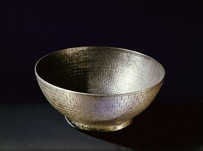 Silver bowl from the tomb of king Psusennes I