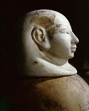The lid of the canopic jar of Nebera