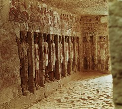 Interior of the mastaba of Irukaptah, also known as Khenu
