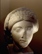 Head of a woman possibly of Arsinoe, wife of Ptolemy II king of Egypt from 283   246 BC