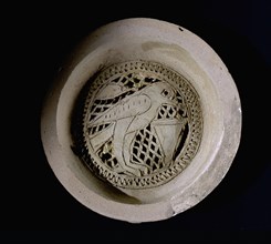 Pottery water filter with bird design