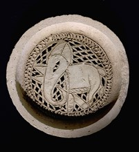 Pottery water filter with elephant design