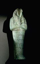 A faience shabti from the tomb of Psusennes I