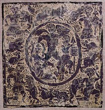 Textile with mythological scenes
