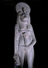 Statue of the lion headed goddess Sekhmet, the goddess of fire and war