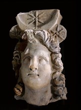 Portrait head of Alexander the Great depicted as the sun god