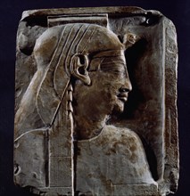 Fragment of a relief, believed to be a portrait of Queen Cleopatra