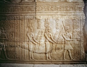 Temple relief with offering scene