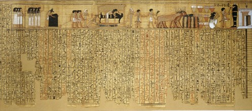 The Book of the Dead of Nebqed illustrates the Egyptian beliefs in the afterlife