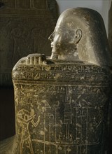 Block statue of Hor, a long serving secretary to rulers of the late 22nd and early 23rd dynasty