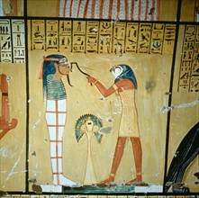 A painting in the tomb of Inherkha
