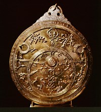 Inlaid brass astrolabe from Cairo an instrument for observing and computing time direction and position