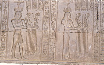 Relief with the god of the Nile and inundation, Hapy
