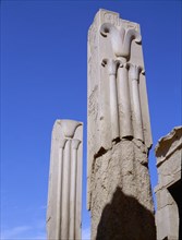 The two pillars erected by Tuthmosis III