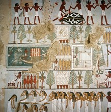 A painting in the tomb of Minnakht