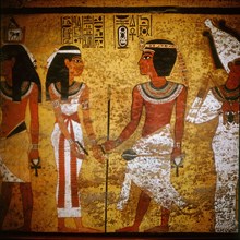 Wall painting from the north wall of the burial chamber of Tutankhamun