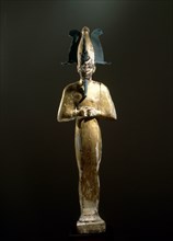 Gilt wood statue of Osiris, god of death, resurrection and fertility