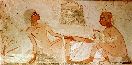 Painting from the tomb of Scribe Menna