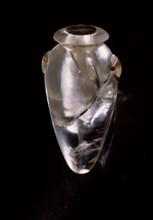 Rock crystal perfume amphora which would have been worn as a pendant