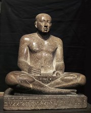 A seated statue of chief lector priest Petamenope