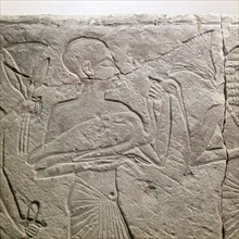 Section of a relief depicting sacrifice bearers