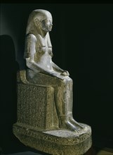 Seated statue of the Princess Shebensopdet, granddaughter of Osorkon II