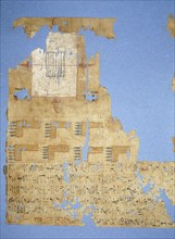 Detail from the linen shroud of the official Meh, with text from the judgement chapters of the Book of the Dead