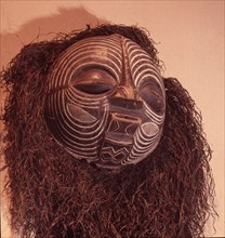 Central Luba mask used in ceremonies associated with chieftaincy and for the funerals of chiefs