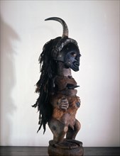 Songye power figure, owned by an individual or village, used to heal, to promote fertility, or to attack enemies using attached medicines