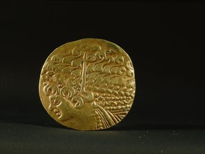 Gold coin belonging to the Ambiani, from the north of Gaul