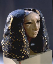 Head of a female statue, possibly a princess
