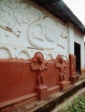 A shrine of an Ashanti spirit medium