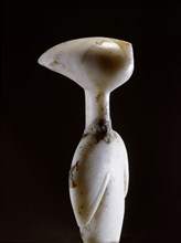 Cycladic figurine   star gazer, it belongs to the Louros type of the Grotta Pelos culture