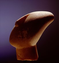 Head from a Cycladic figurine