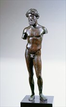 Standing bronze figure of Zeus