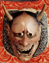 Noh mask representing a demon, Hannya