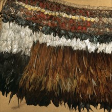 Detail of a chiefs feather cloak