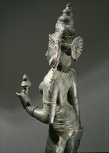 Statue of a goddess, part of a triad