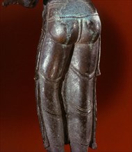 The reverse side of a statue of Kali